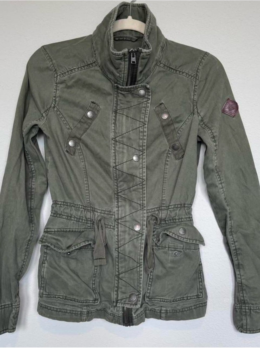 2000’s Hollister Y2K Utility Drawstring Waist Jacket